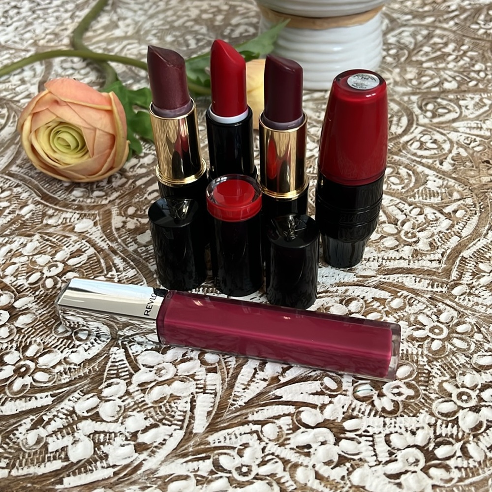 Lancôme Lipstick various colors pinks purples red shimmer matte